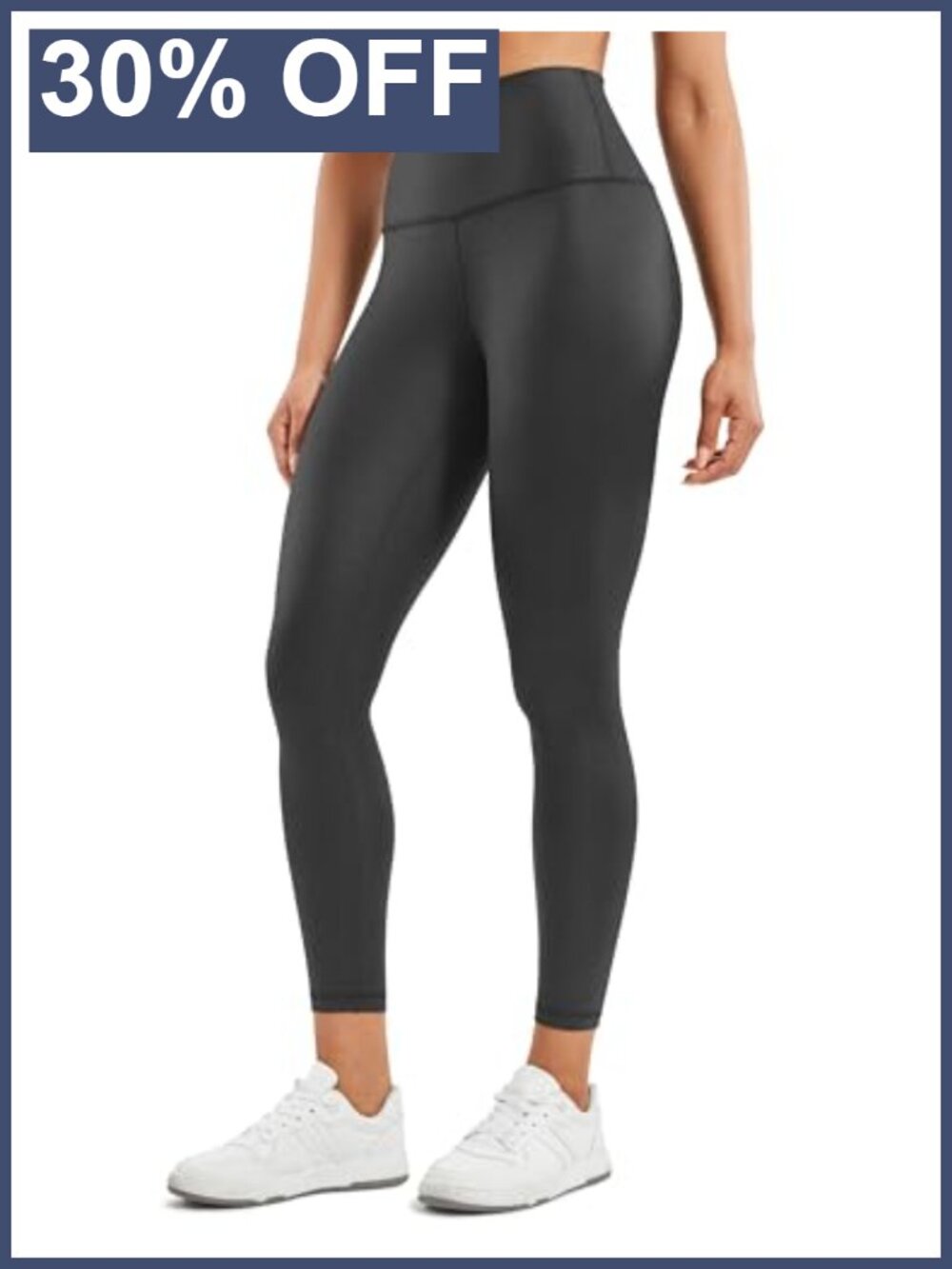 Faux Leather Leggings High Rise 25" 7/8 Ankle Skinny Yoga Daily Wear
